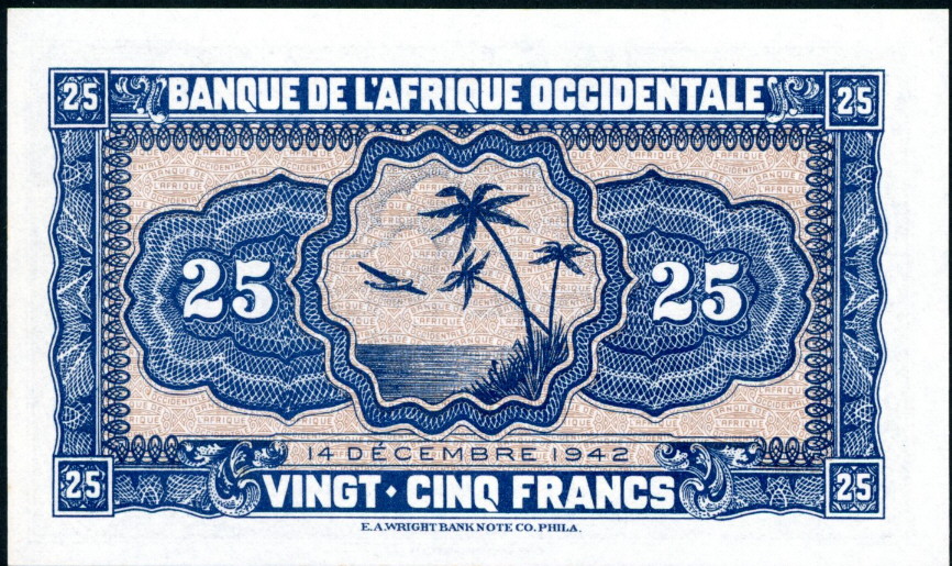 25 francs (85) AU-UNC Banknote