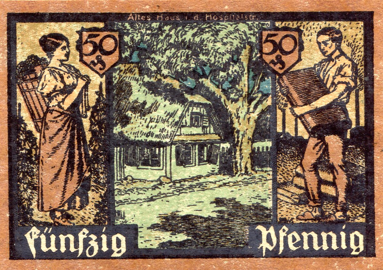 50 pfennig (80) AU Banknote