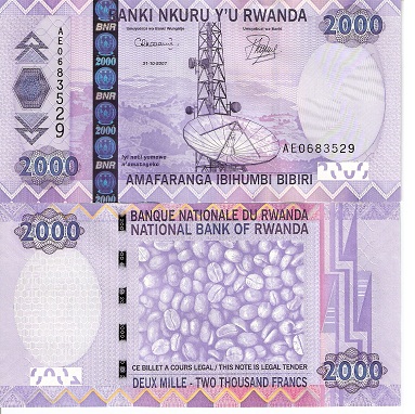 2000 francs  (90) UNC Banknote