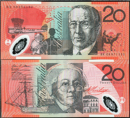 20 dollars  (90) UNC Banknote
