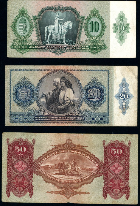 10-100 pengo  (50) F Banknote