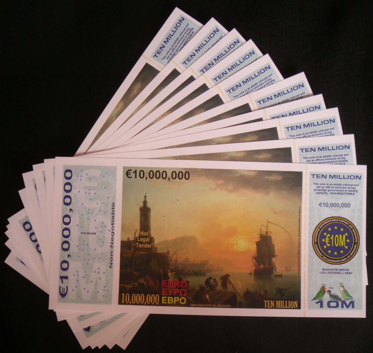 10,000,000 Euro (90) UNC Banknote