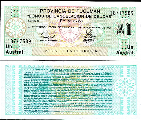 1 austral  (90) UNC Banknote