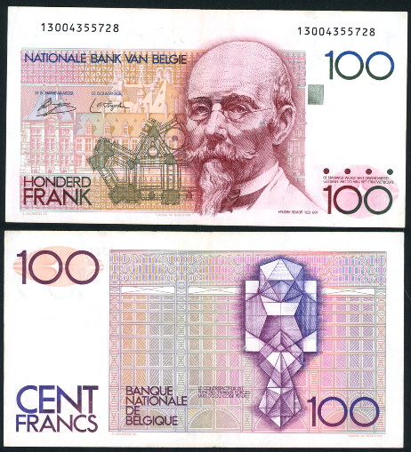 100 francs  (60) VF Banknote