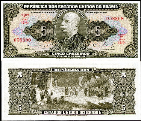 AU 1 Pick 178 BRAZIL 20 Cruzeiros 1962