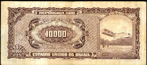 10 cruzeiros novos o/p  (40) VG Banknote
