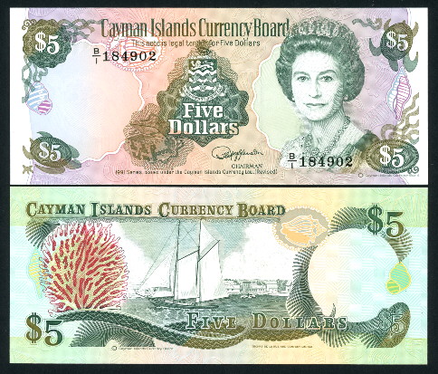 5 dollars  (90) UNC Banknote