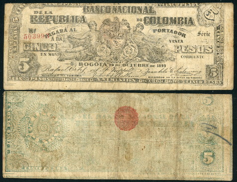 5 pesos  (50) F Banknote