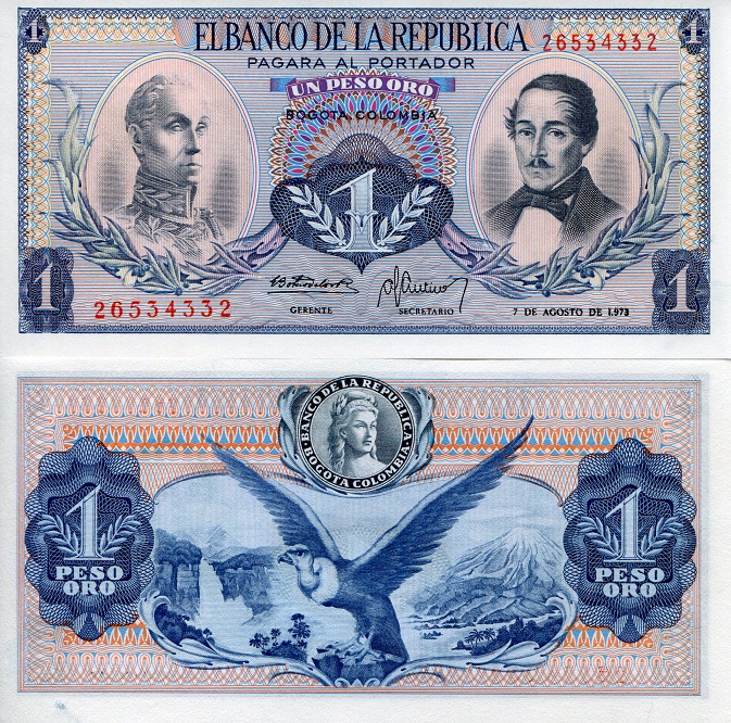 1 peso oro  (90) UNC Banknote