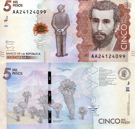 5,000 Pesos  (90) UNC Banknote
