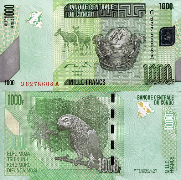 1000 francs  UNC 