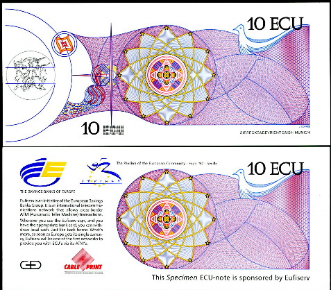 10 EURO POLYMER Test Private Fantasy banknote specimen note banknote 