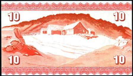 10 kronur  (90) UNC Banknote