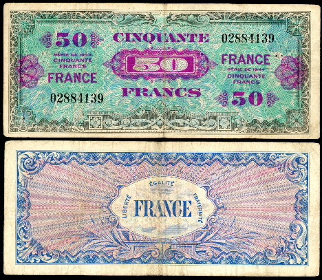 50 francs  (40) VG Banknote