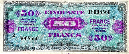 50 francs  (55) F-VF Banknote