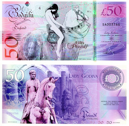 50 pounds sterling  (90) UNC Banknote
