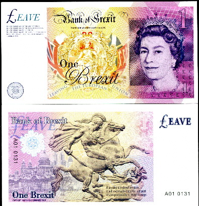 1 Brexit  (90) UNC Banknote