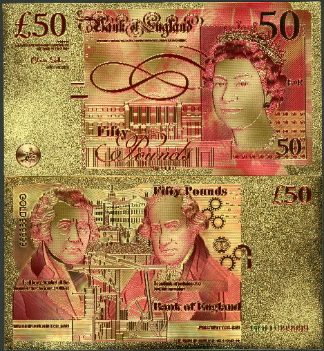 50 pounds  (90) UNC Banknote