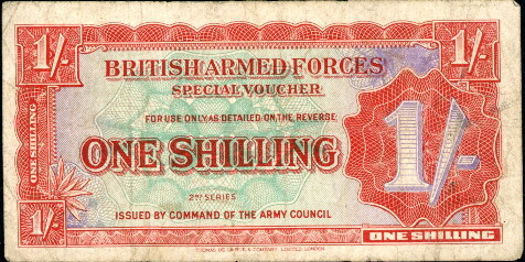1 shilling  (50) F Banknote
