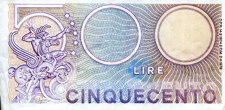 500 lire (60) VF Banknote
