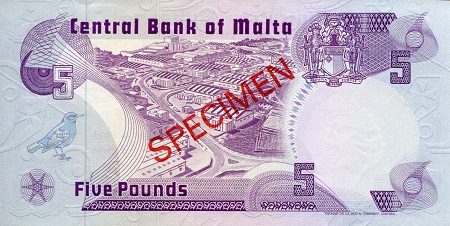5 Liri (90) UNC Banknote
