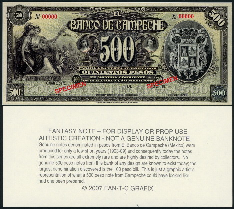 500 peso  (90) UNC Banknote