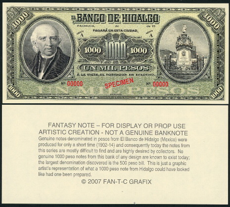 1000 peso  (90) UNC Banknote