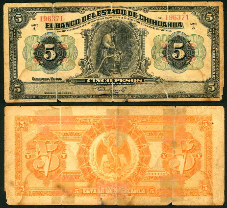 1, 5, & 5 pesos (20) FR Banknote Set