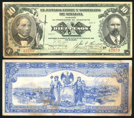 10 pesos  (40) VG Banknote