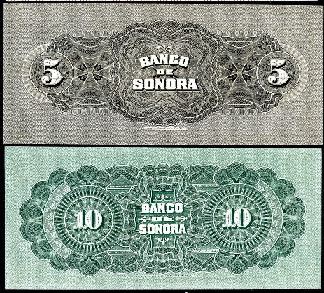 5 & 10 pesos (90) UNC Banknote