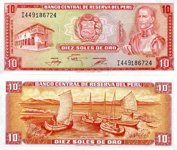 10 soles de oro  (90) UNC Banknote