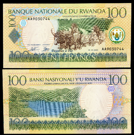 100 francs  (90) UNC Banknote