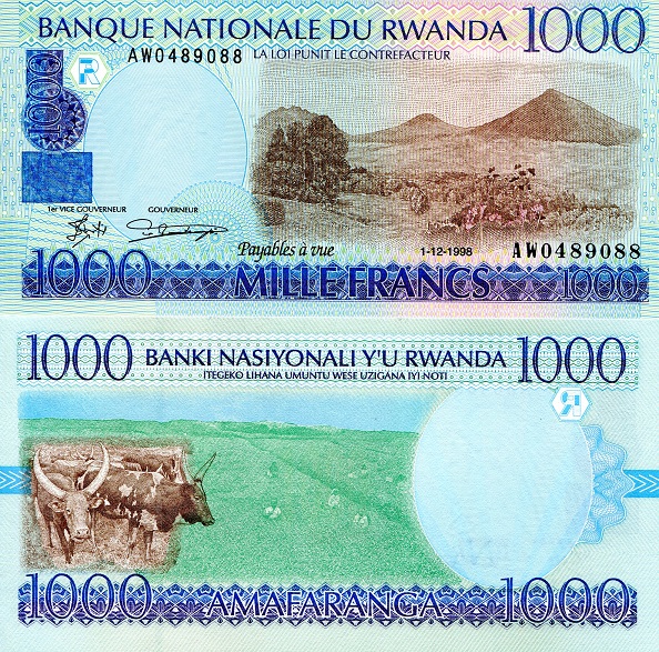 1000 francs  (90) UNC Banknote
