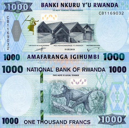 1,000 Francs  (90) UNC Banknote