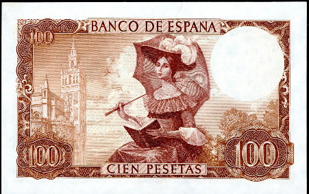 100 pesetas (90) UNC Banknote