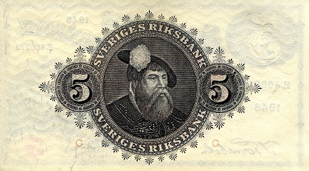 5 kronor (80) AU Banknote