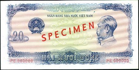 20 dong  (85) AU-UNC Banknote