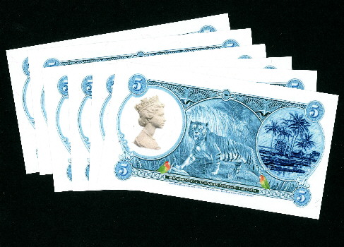 5 dollars  (90) UNC Banknote