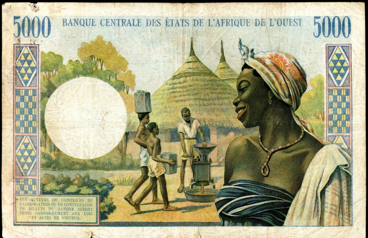 5000 francs  (45) VG-F Banknote